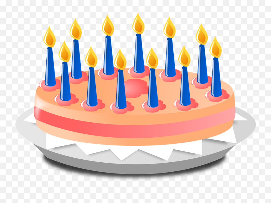 Birthday Cake Candles Anniversary - Birthday Cake Animation Png Emoji,Facebook Cake Emoji