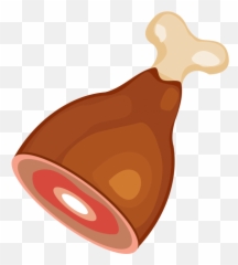 Clipart Chicken Icon Png - Chicken Leg Piece Clipart Emoji,Fried Chicken Emoji