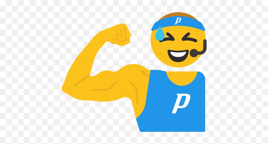 Propel Werkmojis Things Dan Wrote - Emoji Muscle Gif,Flexing Emoticon