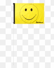 Yellow Smiley Face 2 X 3 Safety Flag - Smiley Emoji,W Emoticon