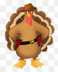Turkey Thanksgiving Clipart Images - Happy With The Sheriff Emoji