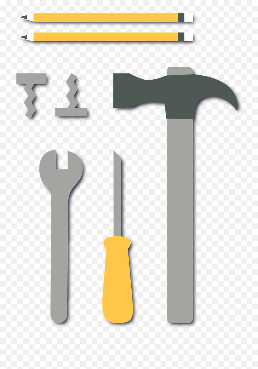 Construction Hammer Pencil Screwdriver - Ferramentas Construção Png Emoji,Construction Equipment Emoji