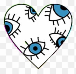 freetoedit heart w evil eye - Stickers Tumblr Png Para Emoji