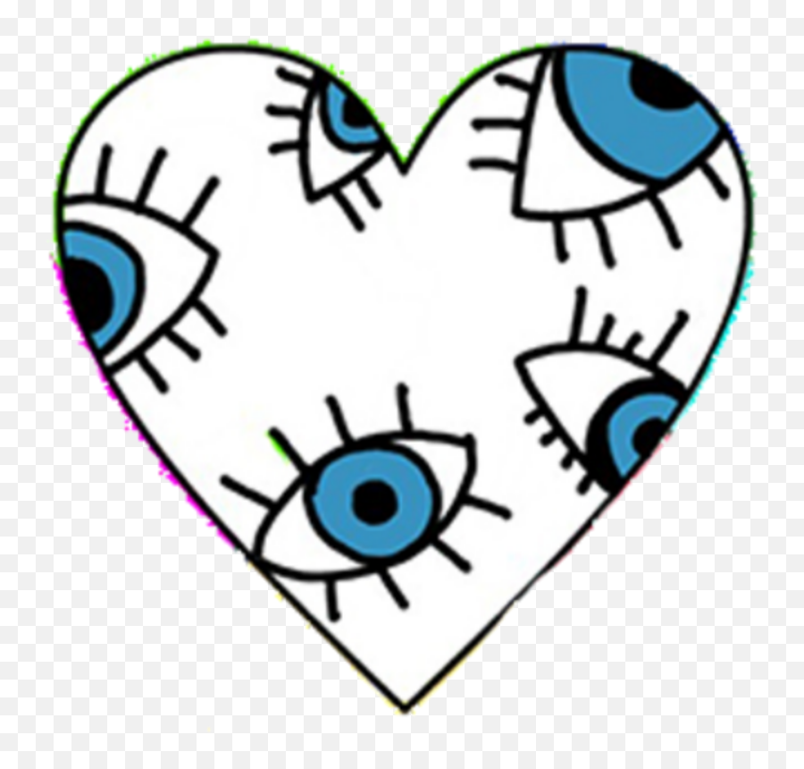 Freetoedit Heart W Evil Eye - Stickers Tumblr Png Para Emoji,Evil Eye Emoji