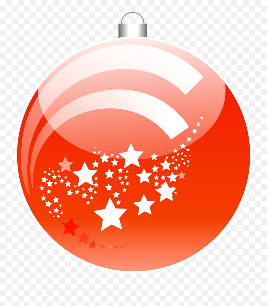 Christmas Ball Christmas Ornament Decoration Red - Bola De Navidad Vector Png Emoji,Emoji Christmas Ornaments