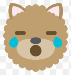 Free Emoji Dog Face Cry Png With - Sisters Sign