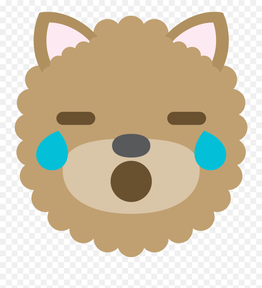 Free Emoji Dog Face Cry Png With - Sisters Sign,Puppy Dog Eyes Emoticon
