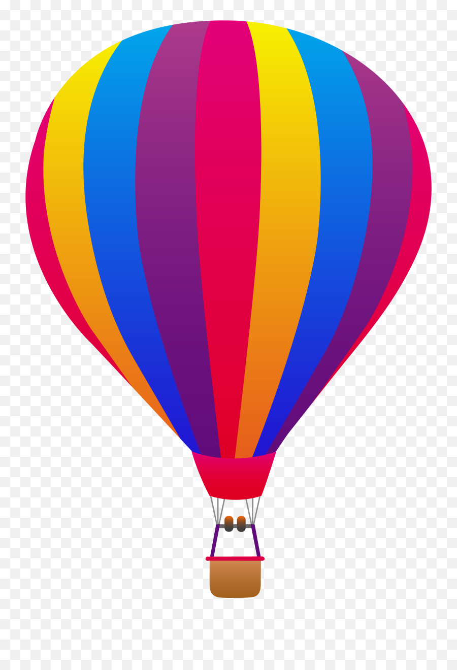 Hot Air Balloon Clip Art - Cartoon Hot Air Balloon Drawing Emoji,Hot Air Balloon Emoji