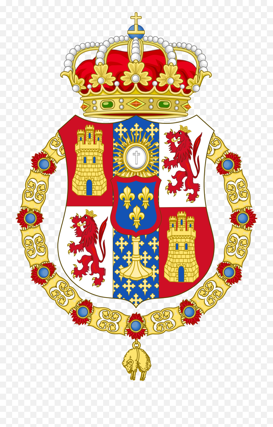 Philip V Of Spain - Two Sicilies Coat Of Arms Emoji,Upside Down Ok Hand Emoji