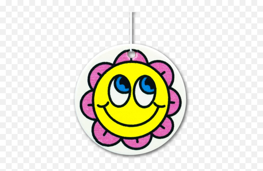 Smiley Flower Air Freshener - Happy Emoji,Emoticon With Flower