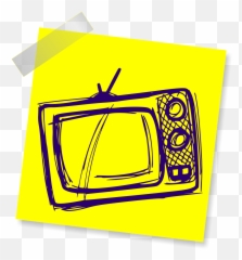 Tv Television Lifestyle Watching Sign - Tv Clipart Black And White Emoji,Watch Emoji Movie Online Free