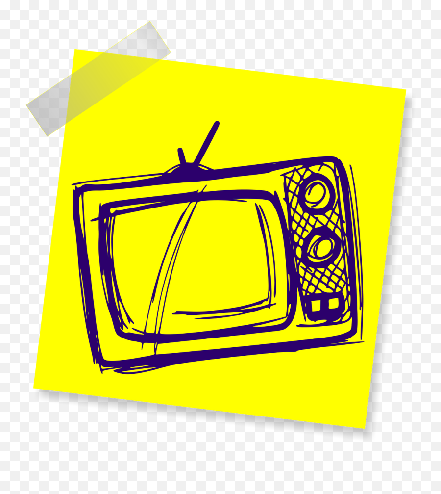 Tv Television Lifestyle Watching Sign - Tv Clipart Black And White Emoji,Watch Emoji Movie Online Free