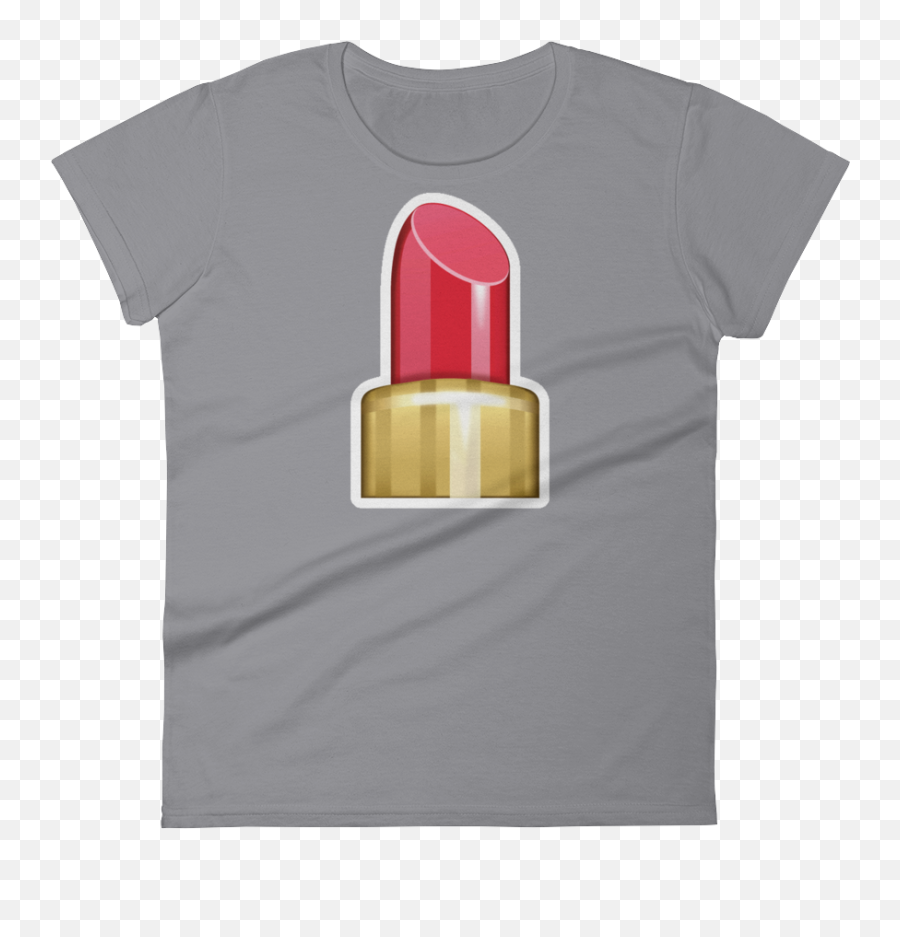 Download Hd Womens Emoji T Shirt - Bullet,Lipstick Emoji