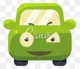 Suspicious Green Car Emoji - Green Car Cartoon Cute,Suspicious Emoji