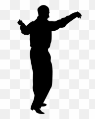 Dance Clip Art - Dancing Man Silhouette Png Emoji