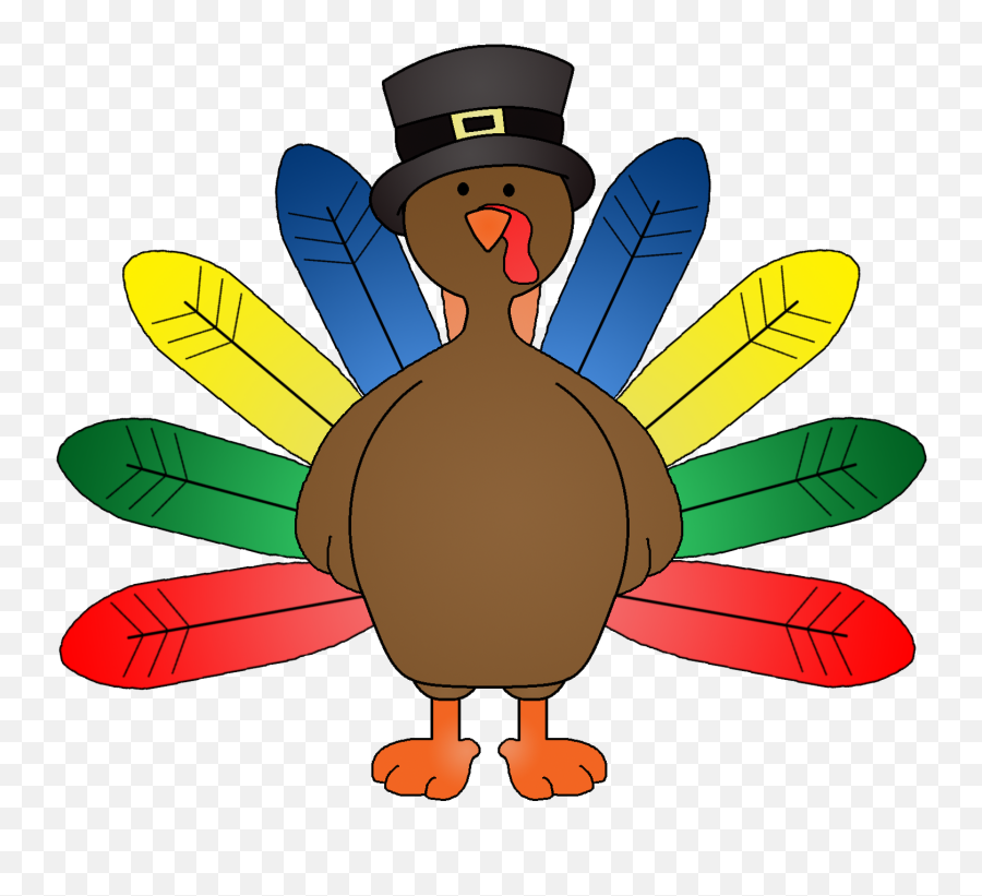Free Funny Thanksgiving Clipart - Colorful Turkey Clipart Emoji,Thanksgiving Emoticons Free