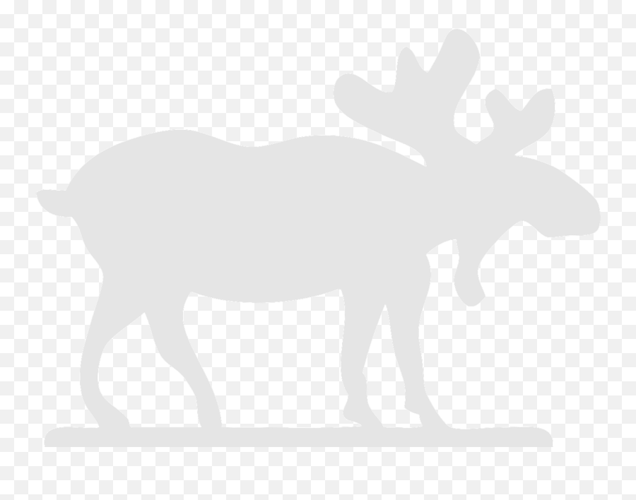 Moose Stag Antler Elk Wildlife - White Moose Clip Art Emoji,Walking Dead Emoji Download