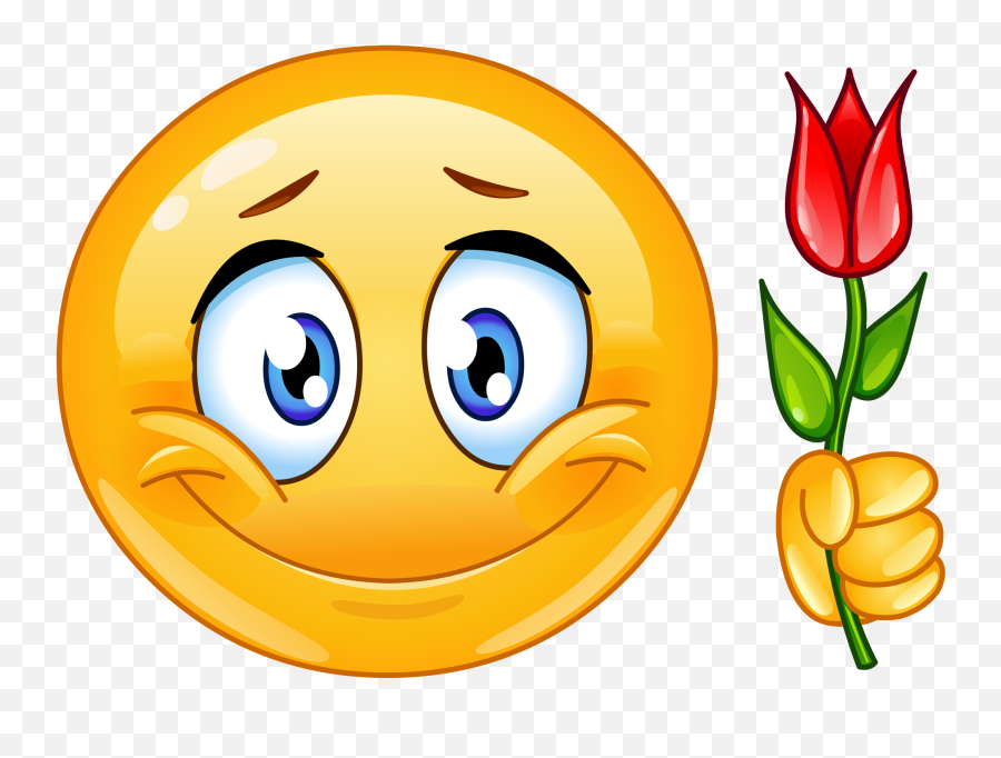 Tulip Emoji Decal - Funny Love Emoji,Tulip Emoji