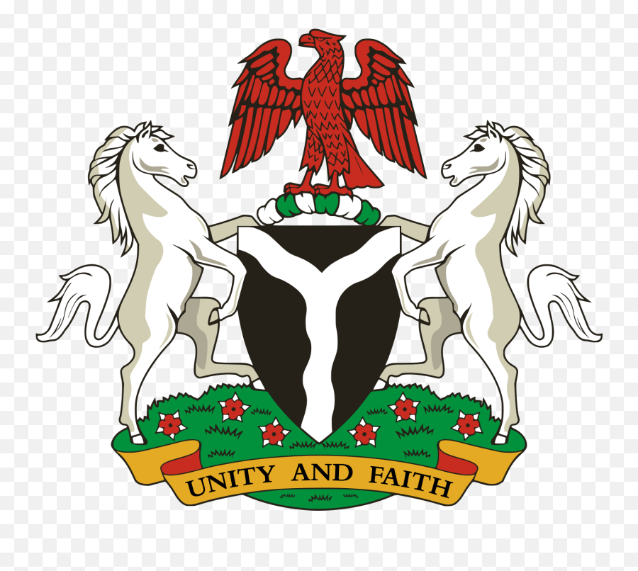 Coat Of Arms Of Nigeria - Nigerian Coat Of Arm Png Emoji,Emoji Horse And Arm