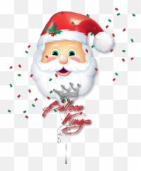 Santa Head - Imágenes De Un Claus Emoji