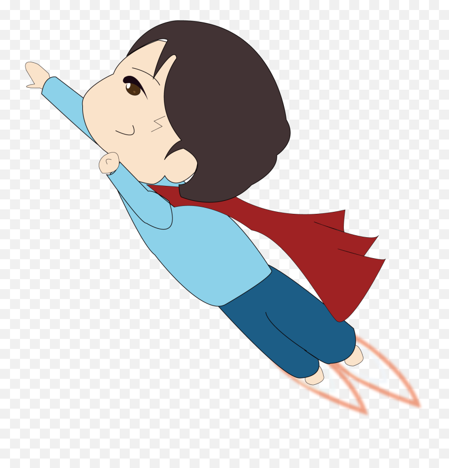 Superman Clip Boy Picture - Volar Clipart Emoji,Superman Emoji Art