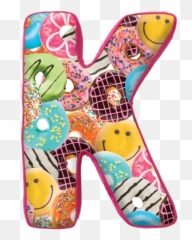 K Initial Microbead Pillow - Letter N Justice Emoji