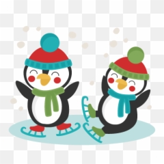 Ice Skating Penguin Clipart - Ice Skating Penguin Cartoon Emoji,Ice Skate Emoji