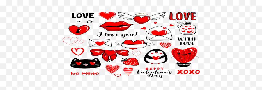 Love Sticker Couple - Love Romance Couple Sticker Clip Art Emoji,Xoxo Emoji