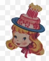 birthday girl 1950u0027s - Illustration Emoji