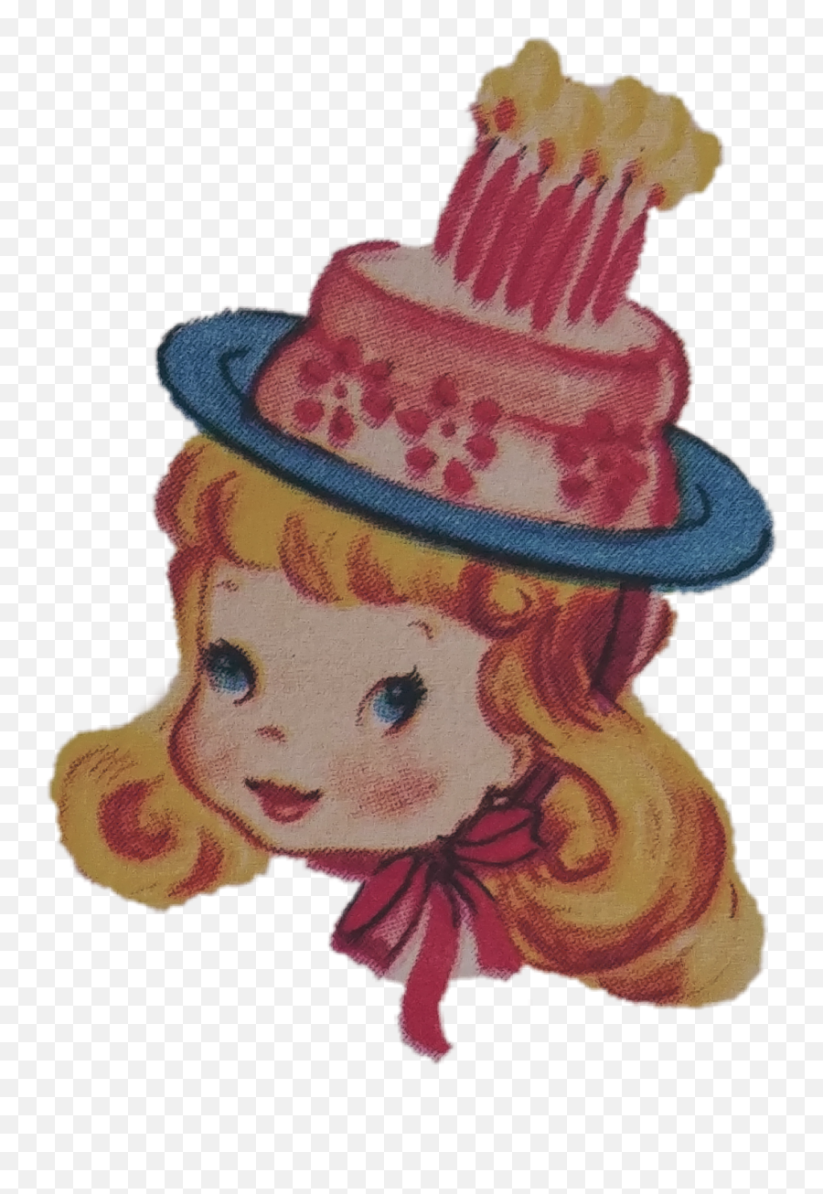 Birthday Girl Birthday 1950u0027s - Illustration Emoji,Girl Emoji Party