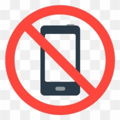 No Mobile Phones Emoji Clipart - Cell Allowed Sign