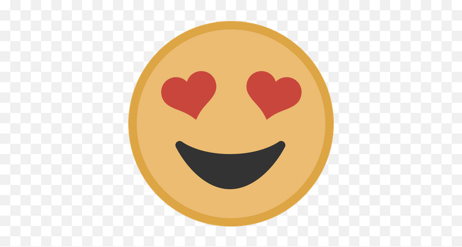 Yellow Lovestruck Face Graphic - Emoji,Palm Face Emoji