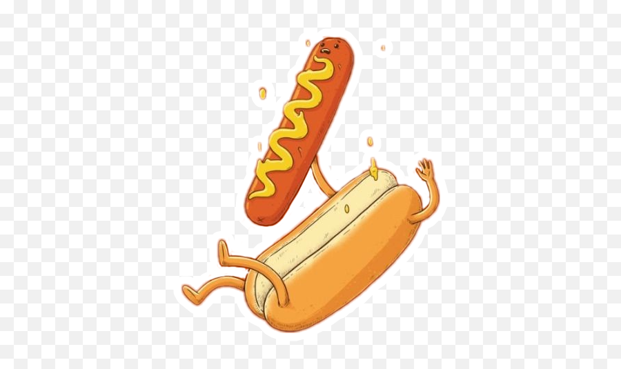 Hotdog Sticker - Dodger Dog Emoji,Corn Dog Emoji