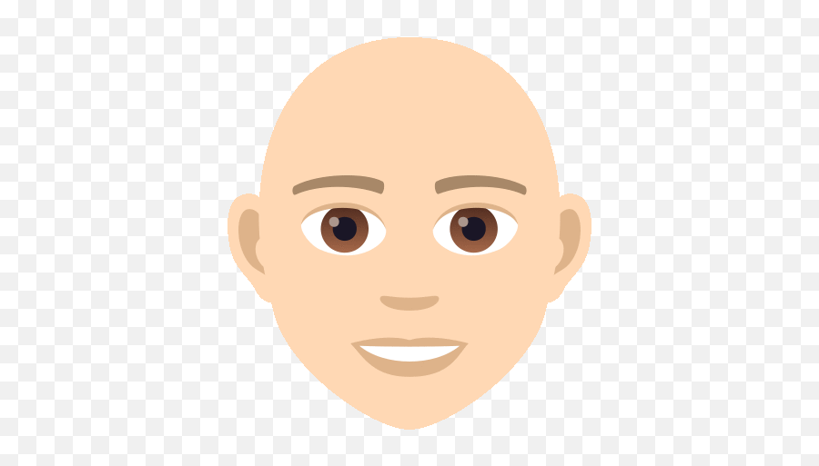Bald Joypixels Gif - Sticker De Pelon Emoji,Bald Head Emoji