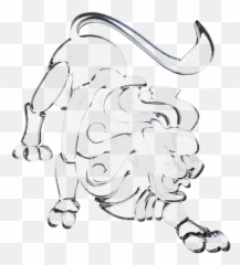 Glass Signs Of The Zodiac Leo Horoscope - Sketch Emoji