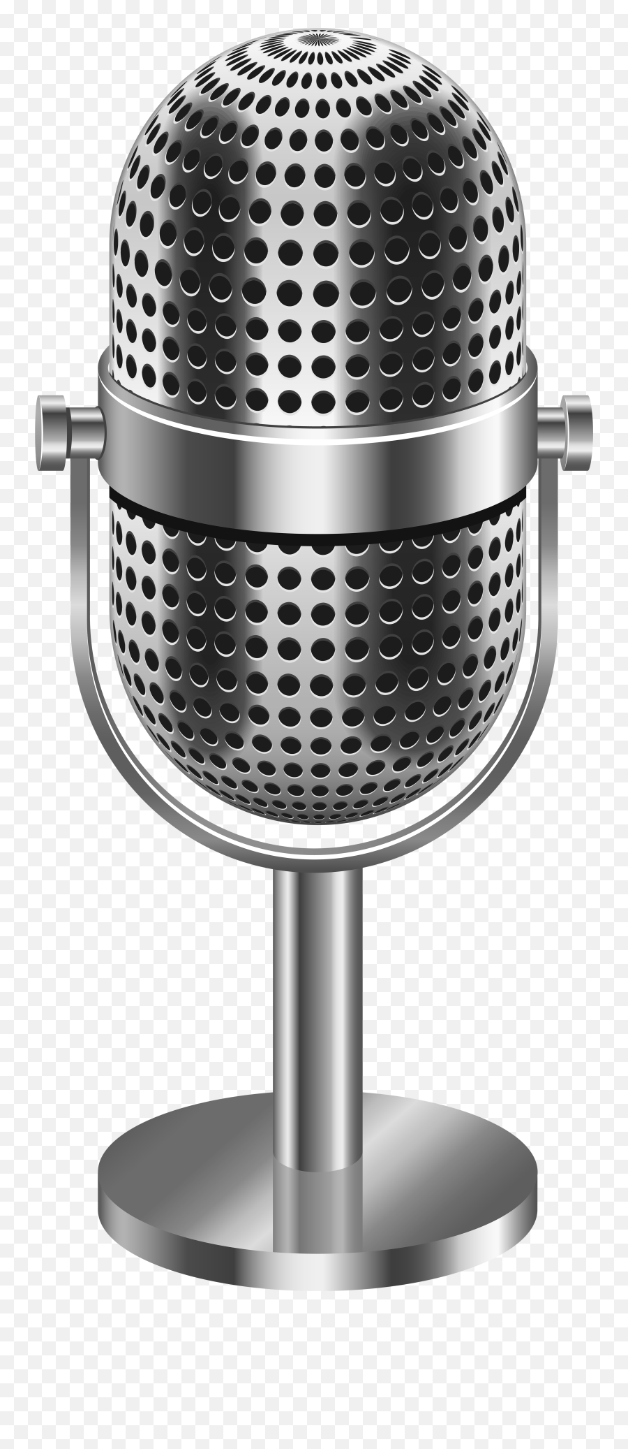 Vintage Microphone Transparent Clip Art Image Gallery Png - Transparent Background Vintage Microphone Png Emoji,Mic Emoji