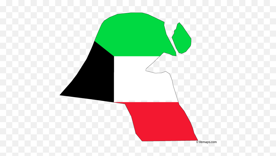 Flag Map Of Kuwait - Outline Kuwait Map Emoji,Hong Kong Flag Emoji