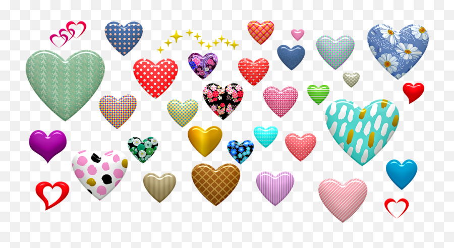Hearts Puffy Shiny - Heart Emoji,Shiny Heart Emoji