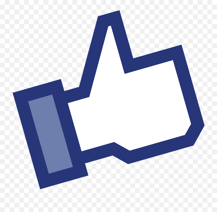 Facebook Like Social Network Facebook - Fb Like Button Transparent Png Emoji,Thumbs Up Emoji Twitter