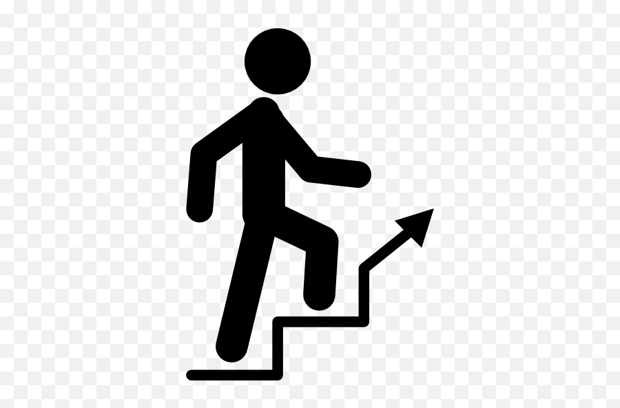 Man Climbing Stairs Icons - Clipart Walking Up Stairs Emoji,Male Sign Emoji