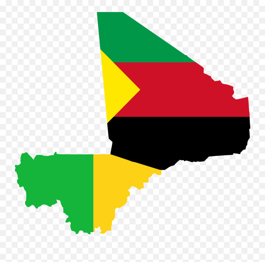 Flag Map Of Mali And Azawad - Mali Flag And Map Emoji,Mali Flag Emoji