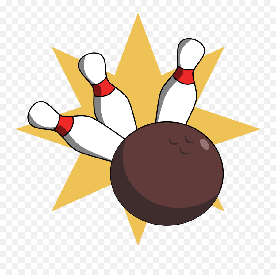 Bowling Ball Hitting Pins Vector - Bowling Ball Hitting Pins Clipart Emoji,Bowl Of Rice Emoji