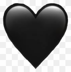 Heart Black Blackheart - Heart Emoji,Black Heart Emoji Pillow