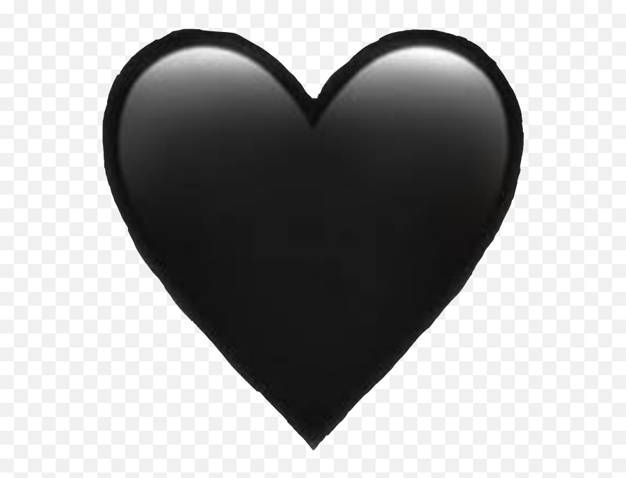 Heart Black Blackheart - Heart Emoji,Black Heart Emoji Pillow