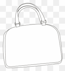 Handbag Purse A - Vector Png White Emoji