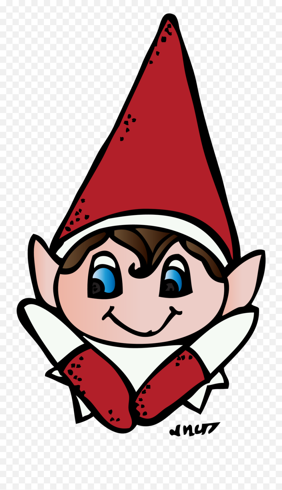 Elf On The Shelf Clipart - Elf On The Shelf Head Emoji,Elf Emoji