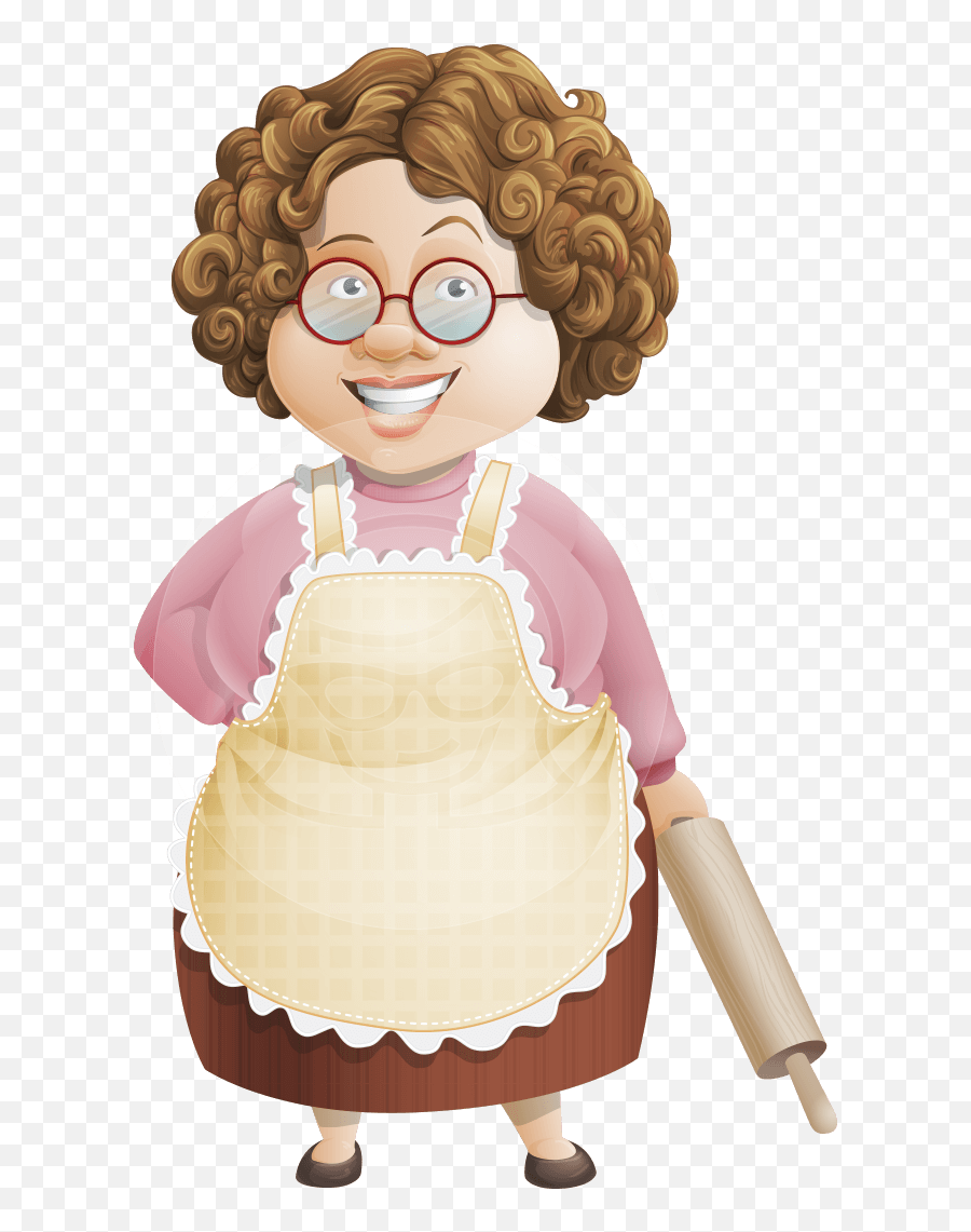 Grandma Clipart Brown Grandma Brown Transparent Free For - Lady Cartoon Characters Emoji,Old Lady Emoji