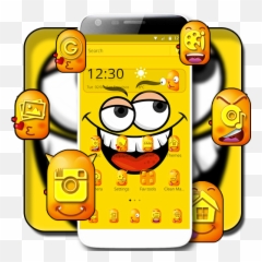Happy Face Theme - Apps On Google Play Cartoon Emoji,Sponge Emoji