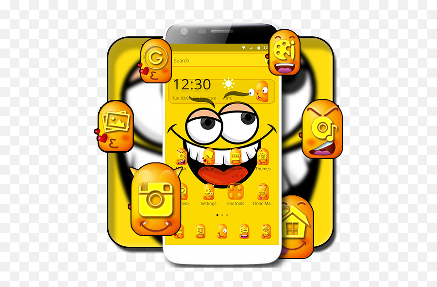 Happy Face Theme - Apps On Google Play Cartoon Emoji,Sponge Emoji
