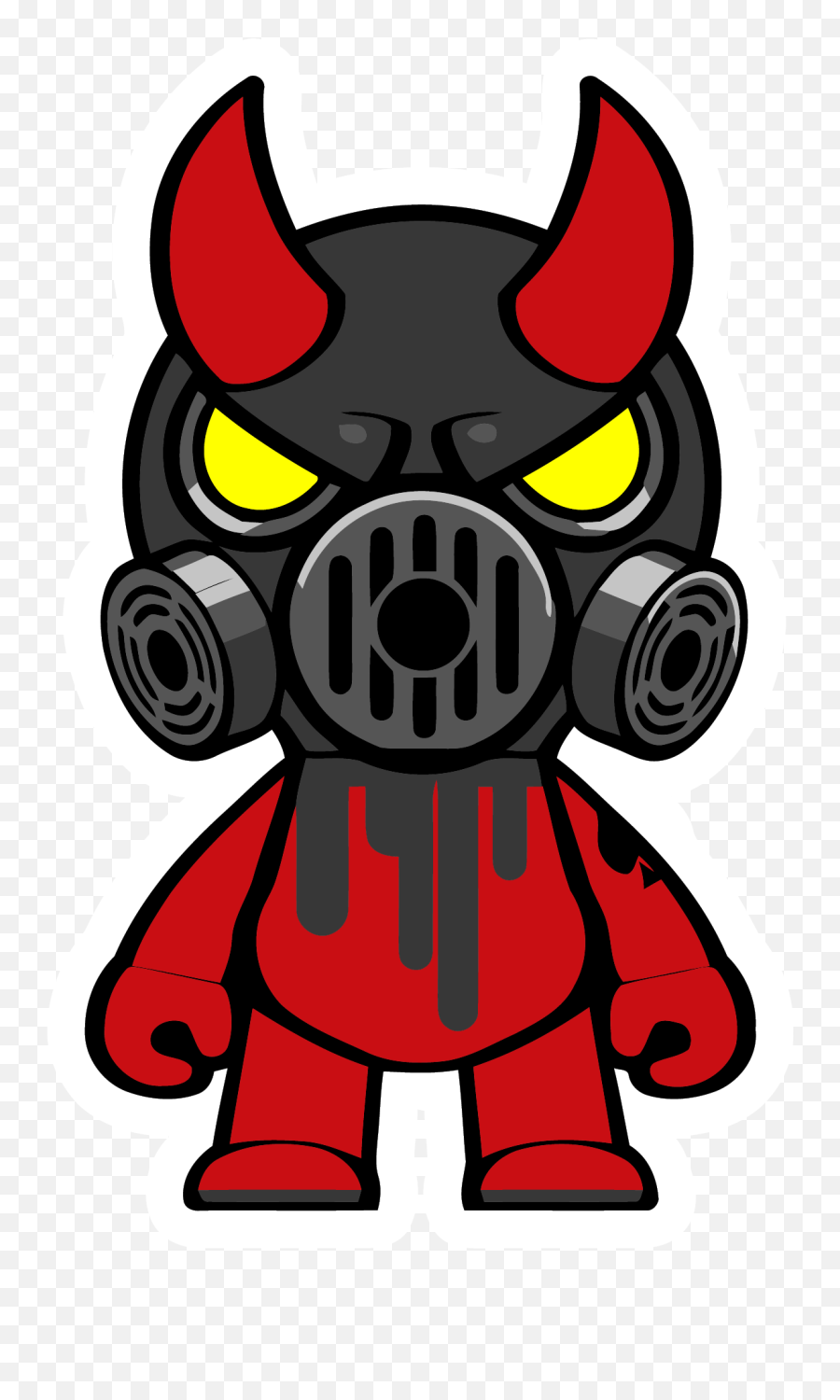 Oni Mask Clipart - Gas Mask Png Transparent Emoji,Gas Mask Emoji